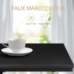 C Shaped Side Table Set of 2, Skinny Sofa Table for Sofa and Bed, Couch Tables That Slide Under, Small End Tables for Living Room, Bedroom or Small Spaces, Black - Image 7