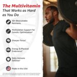 10X Health Optimize Multivitamin for Men - 90 Capsules, Methylated Multivitamin 34 in 1 Formula with 800 mcg of Vitamin B12, 5-MTHF, NAC - Methyl B Complex, MTHFR Supplement - Image 3