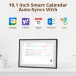 Dragon Touch 10.1 inch Digital Calendar Chore Chart – Interactive Touchscreen, Smart Family Planner, Hearth Display Desk Digital Calendar Seamless Scheduling Black - Image 3
