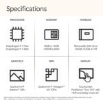 Microsoft Surface Laptop (2024), Windows 11 Copilot+ PC, 13.8" Touchscreen Display, Snapdragon X Plus (10 core), 16GB RAM, 512GB SSD Storage, Dune - Image 3