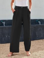 LILLUSORY Wide Leg Dress Pants Women's High Waisted Dressy Trousers - Image 5
