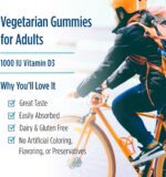 Nordic Naturals Vitamin D3 Gummies, Wild Berry - 120 Gummies - 1000 IU Vitamin D3, 1.4 mg Iron - Great Taste - Healthy Bones, Mood & Immune System Function - Non-GMO - 120 Servings - Image 7