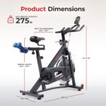Sunny Health & Fitness Smart Pro Indoor Cycling Exercise Bike, Felt Resistance and Belt Drive, Free SunnyFit App Connection - SF-B901SMART - Image 8