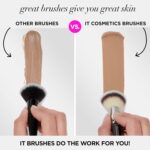 IT Cosmetics Heavenly Luxe Complexion Perfection Brush #7 - Dual-Ended Premium Makeup Brush for Foundation Concealer & Contour, Ultra-Soft Synthetic Fibers, Airbrush Finish, Pro-Hygienic, Cruelty-free - Image 5