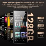 128GB MP3 Player with Bluetooth and WiFi, Android 13.0, 5.5" HD Touchscreen, 13MP Camera, Preloaded Spotify, Pandora, 1TB Expandable & Parental Controls Black - Image 6