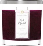 Colonial Candle Fine Merlot Scented Candle Jar, Highly Fragranced Candles for Home Scented, Mottled Wax Candle, 2 Wick, 8 oz - Made in The USA - Image 2