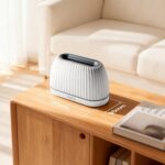 Essential Oil Diffuser, Flame Effect Aromatherapy Diffuser with 7-Color LED Lights & Auto Shut-Off, Ultrasonic Diffusers for Home, 120ml Samll Scent Diffuser for Essential Oils - White - Image 7