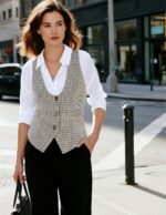GRACE KARIN Women's Suit Vest Top, Dressy Casual Sleeveless Button Wasitcoat, Fromal Steampunk Blazer For Work Office - Image 6
