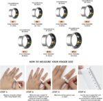 White Elephant Gifts for Adults, Smart Ring, Christmas Birthday Gifts for Women Men Boyfriend Husband Wife,Valentines Day Gift for Him Her, Anniversary Health Gift Silver 10 - Image 3