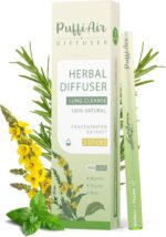 Herbal Diffuser Upgraded with Extracts of Mullein, Thyme and Mint for Cleansing Lungs, Improving Breathing and Oral Air Freshening - 2 Sticks 1Pack - Image 2