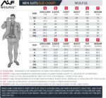 WULFUL Men’s Slim Fit Suit One Button 3-Piece Blazer Dress Business Wedding Party Jacket Vest & Pant - Image 8