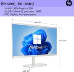 HP All-in-One Desktop PC| 12GB RAM| 1TB PCIe SSD| 22" Full HD Display, Anti-Glare| Intel Dual-core Processor| KB&Mouse| HDMI, USB-C, Wi-Fi 6| Windows 11 | Cashmere White| for Business & Personal Use - Image 5
