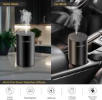 Waterless Essential Oil Diffuser Starter Kit - No Water Needed, Battery Operated Mini Scent Air Machine, Included 3x20ML Essential Oils, Portable Aromatherapy Diffuser for Home & Car & Office, Black - Image 5