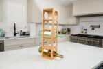 Lipper International 8305 Bamboo Wood Stackable 5-Bottle Wine Rack, 20-3/4" x 5-3/8" x 4-3/4" - Image 9