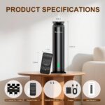 Waterless Scent Diffuser Starter Kit - 1000 Sq Ft Coverage, Premium Essential Oil Diffuser for Home, Hotel & Office, Included 5 Scent Oils, Remote Control, Aromatherapy Diffuser, Black - Image 6