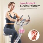 Sunny Health & Fitness Smart Folding X-Bike, Portable Compact Exercise Bike for Indoor Cycling Workout, Home Cardio Training Machine, Free SunnyFit App Bluetooth Connect - Image 3