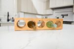 Lipper International 8305 Bamboo Wood Stackable 5-Bottle Wine Rack, 20-3/4" x 5-3/8" x 4-3/4" - Image 7