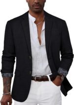GRACE KARIN Mens Blazer Sport Coats Casual Lightweight 2 Button Sports Coat and Blazers Suit Jacket - Image 2