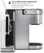 Keurig K-Supreme Plus Single Serve K-Cup Pod Coffee Maker, MultiStream Technology, Customizable Strength and Temperature Settings, Programmable, 78oz Removable Reservoir, Stainless Steel - Image 8