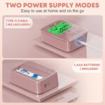 Blood Pressure Monitors,Pink Blood Pressure Machine Bp Cuff Automatic Upper Arm with 8.7”-16.5 inches Adjustable Automatic High Blood Pressure Cuff for Home Use 2 x 90 Sets Memory (Pink BP Cuff) - Image 6