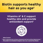 Nature Made Hair Growth Softgels with Lustriva, Biotin, Vitamin C & A, Support Healthy Hair as You Age, 30 Softgels, 30 Day Supply - Image 4