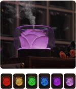 Diffusers for Essential Oils Large Room: SEVEYEE 500ml Aromatherapy Diffuser for Home Bedroom - Big Capacity Running 24 Hours Waterless Auto Off with 7 Colors Lights - White - Image 6