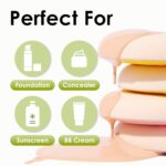 5Pcs Makeup Sponge For Foundation Concealer And Powder, Latex Free Blender Sponge For Natural And Easy Makeup Soft Long-lasting And Beginner-friendly, Green, Medium - Image 4