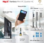 MeLE Mini PC Quieter 4C with Windows 11 Pro, Fanless N150 16GB RAM 512GB M.2 SSD Mini Computers, Full-Functional USB-C, 2.4G/5G WiFi, 4K Triple Display on Home, Office, Education, Astrophotography - Image 8