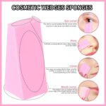Teenitor 48 Pieces Makeup Sponge Blender For Face Curve Blending, Latex Free Small Wedge Shaped Smooth Apply Beauty Sponge Applicator For Liquid Cream Foundation Halloween Costume Festival Makeup - Image 4