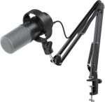 FIFINE K688 Podcast Microphone Kit, USB/XLR Dynamic Microphone with Boom Arm for PC/XLR Mixer, Gaming Mic with Mute Button, Headphone Jack for Vocal, Voice-Over, Streaming, Music Recording -K688CT - Image 2