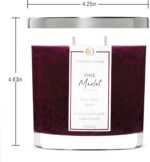 Colonial Candle Fine Merlot Scented Candle Jar, Highly Fragranced Candles for Home Scented, Mottled Wax Candle, 2 Wick, 8 oz - Made in The USA - Image 5