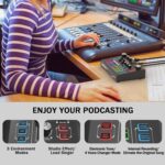 RHM X7 Podcast Equipment, Audio Mixer Interface with 48V Phantom Power & XLR Microphone Interface, 4 Voice Changing Modes, 16 Sound Effects, LCD Display, for PC/Phone/Streaming (TY01) - Image 7