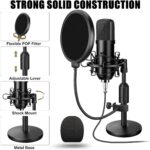 Podcast Equipment Bundle, 48V Condenser Microphone Bundle with M300 Voice Changer, Podcast Microphone Recording Studio Package for Podcasting Live Streaming Singing PC Mobile TikTok YouTube - Image 5