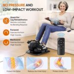 Dripex Under Desk Elliptical Machine, 3-in-1 Electric Ellipse Leg Exerciser As Seen On TV, 10 Adjustable Speed & Resistance, Seated Pedal Exerciser for Seniors with Remote, Fully Assembled - Image 5