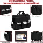 Nurse Rolling Medical Duffle Bag Work Nursing School College Student Must Have Clinical Home Health Cna Nr Gifts Carry On Bag with Wheels Doctor Emt Ems Healthcare Equipment Homecare Physician (Black) - Image 9