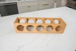 Lipper International 8305 Bamboo Wood Stackable 5-Bottle Wine Rack, 20-3/4" x 5-3/8" x 4-3/4" - Image 8