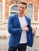 COOFANDY Mens Sport Coat Casual Blazer One Button Business Suit Jacket - Image 8