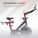 Sunny Health & Fitness Smart Pro Indoor Cycling Exercise Bike, Felt Resistance and Belt Drive, Free SunnyFit App Connection - SF-B901SMART - Image 7
