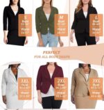 Hybrid & Company Women's Lightweight Casual Work Office Stretch Ponte Cardigan Blazer Jacket Made in USA - Image 8