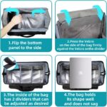 Nurse Rolling Medical Duffle Bag Work Nursing School College Student Must Have Clinical Home Health Cna Nr Gifts Carry On Bag with Wheels Doctor Emt Ems Healthcare Equipment Homecare Physician (Black) - Image 4