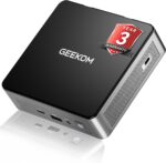 GEEKOM Air12 Mini PC with 13th Gen Intel N150, 16GB DDR5/512GB NVMe SSD, 4K Triple Display via HDMI+MiniDP+USB-C, SD Slot, Gigabit LAN | Mini Desktop Computer for Home Office, Business, Streaming - Image 2