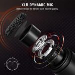 FIFINE Podcast Equipment Bundle Set, Music Recording Kit with Studio Dynamic Microphone and USB Audio Mixer with XLR Mic Input, Headphone Monitoring, Volume Knob for Vocal/Voice Over-AmpliTank KS6 - Image 5