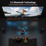 1500ANSI Netflix Officially Licensed Full HD Smart Projector, HAPPRUN 4K Projector with Wifi and Bluetooth,Built-in Apps,Electric Focus,DoIby Audio,300''Display Movie Projector for Home,Outdoor,Indoor - Image 6