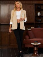 Womens Work Blazers 3 4 Length Sleeve Open Front Suit Jackets 2025 Business Casual Outfits - Image 8