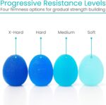 Vive Squeeze Balls for Hand Therapy Set (4 Pack) - Grip Strengthener Occupational Exercise Equipment for Arthitis, Parkinsons, Stroke, Carpal Tunnel Recovery - Stress Relief Massage Putty Finger Toy - Image 5