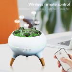 Essential Oil Diffuser 250ML,Jellyfish Diffuser Volcano Diffuser Air Humidifiers Dynamic Sound Pickup Ultrasonic Aromatherapy Remote Control 7-Color Lights for Home Bedroom Office Hotel(White) - Image 7