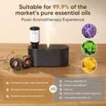 Waterless Diffuser for Essential Oil Nebulizer, Mini Scent Air Machine, Aromatherapy Atomizing Diffuser, 3 Mist Modes, Cycle Start for Bedroom, Home, Office 160 sq. ft Scent Black - Image 5