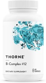 THORNE - B-Complex #12 - Vitamin B Complex with Active B12 and Folate - 60 Capsules - Image 2