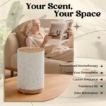 Essential Oil Diffuser with Fabric Cover, SNOWSEN 120ml Aromatherapy Diffuser with 8 LED Color Changing Lights & Night Lamp, Auto Off Function, Cool Mist Humidifier for Essential Oils for Home - Image 7
