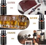 Essential Oils Set, Men Scents Fragrance Oil Aromatherapy Essential Oils Kit for Diffuser (6x10ML) - Sandalwood, Cedar, Leather, Sweet Tobacco, Rum, Cologne Aromatherapy Oils Gift for Men - Image 4